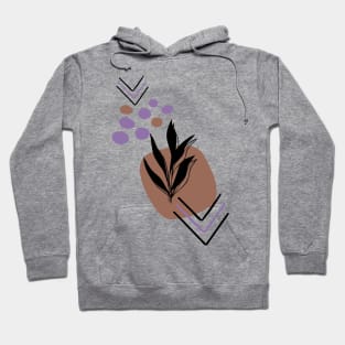 Abstract Leaves and Shapes Hoodie